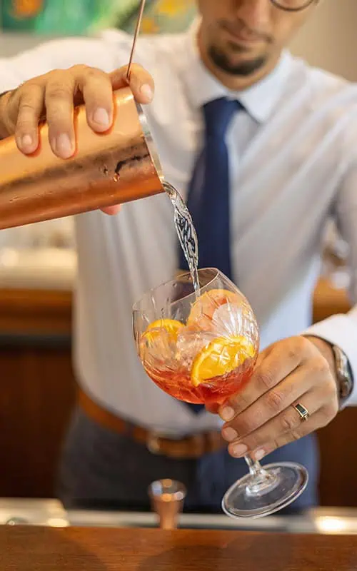 Le Beau Rivage Bar Cocktail Preparation